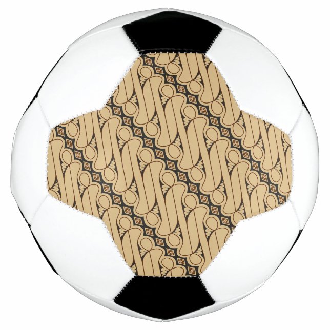 Batik Parang, indonesisches Muster, Javanisch, eth Fußball (Vorderseite)