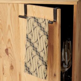 Batik Parang, indonesisches Muster, Javanisch, eth Geschirrtuch