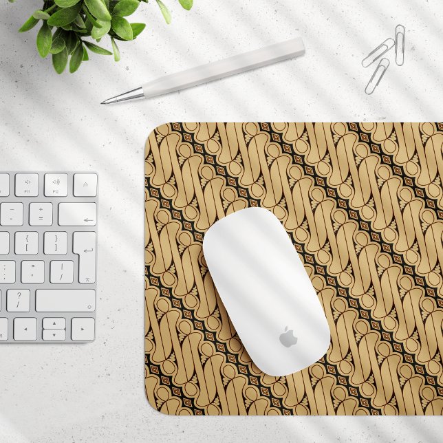 Batik Parang, indonesisches Muster, Javanisch, eth Mousepad (Von Creator hochgeladen)
