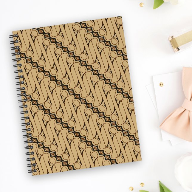 Batik Parang, indonesisches Muster, Javanisch, eth Notizbuch (Von Creator hochgeladen)