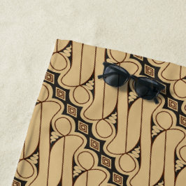 Batik Parang, indonesisches Muster, Javanisch, eth Strandtuch