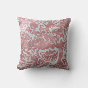 Batik Peinture Boho Coussin d'art en fibre