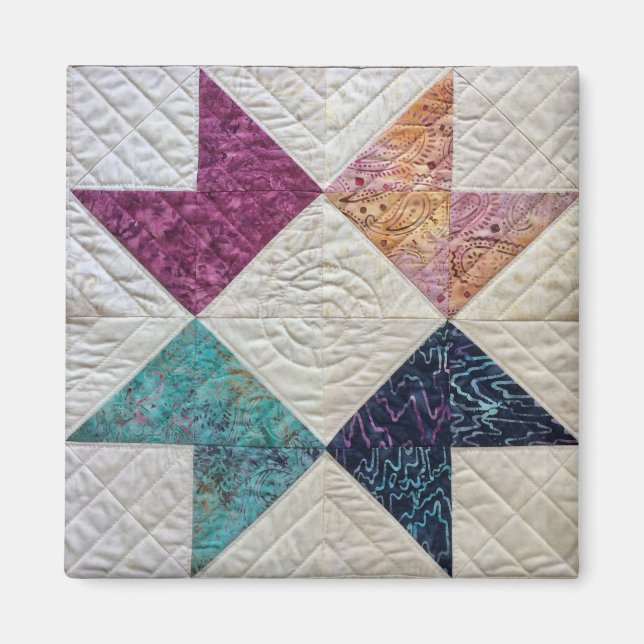 Batik Quilt Magnet (Vorne)