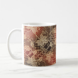 Batik-Schönheit: Malaysisches künstlerisches Wunde Kaffeetasse