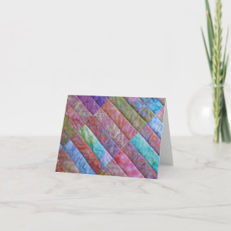 Batik-Schönheit - Stich in den Zeit-Reihen Karte