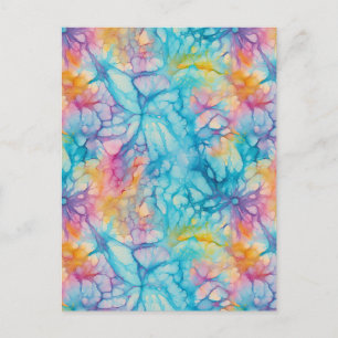 Batik-T-Shirt Postkarte