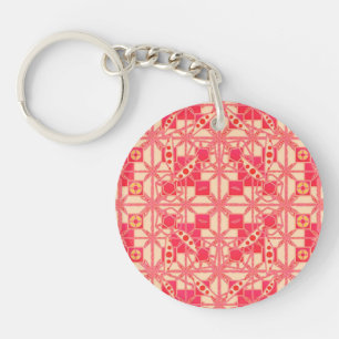 Batik tribal - nuances de rose corail