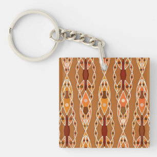 Batik Tribal - Rouille, Terracotta et Beige
