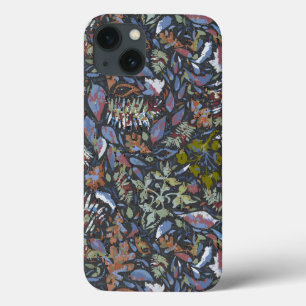 Batik Verlasse Blume schwarz Case-Mate iPhone Hülle