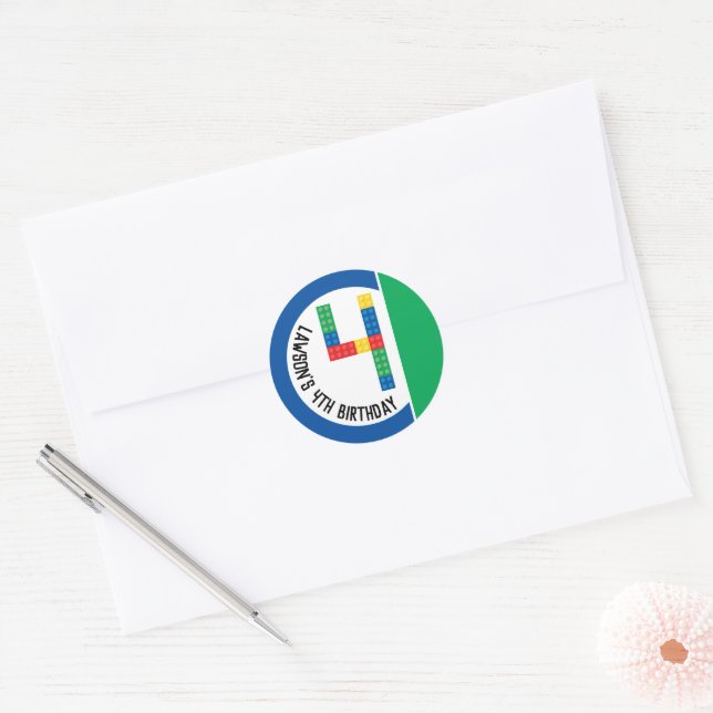 Bâtiment Stickers de Parti pour la 4ème Partie (Enveloppe)