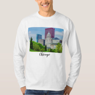 Bâtiments À Chicago T-Shirt Long Sleeve