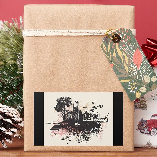 Bâtiments de la ville Tirage Stickers (Créateur téléchargé)