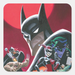 Batman Adventures Gefährliche Damen & Dämonen Quadratischer Aufkleber