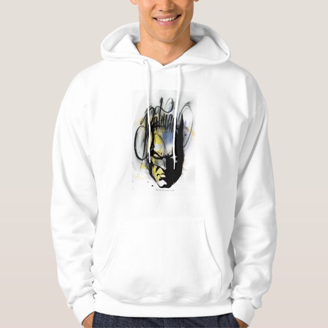Batman Airbrush Portrait Hoodie (Vorderseite)