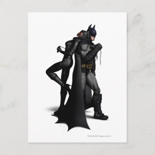 Batman Arkham City   Batman and Catwoman Postkarte