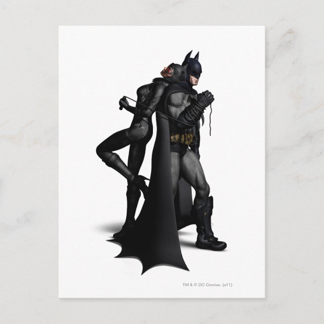 Batman Arkham City | Batman und Catwoman Postkarte (Vorderseite)