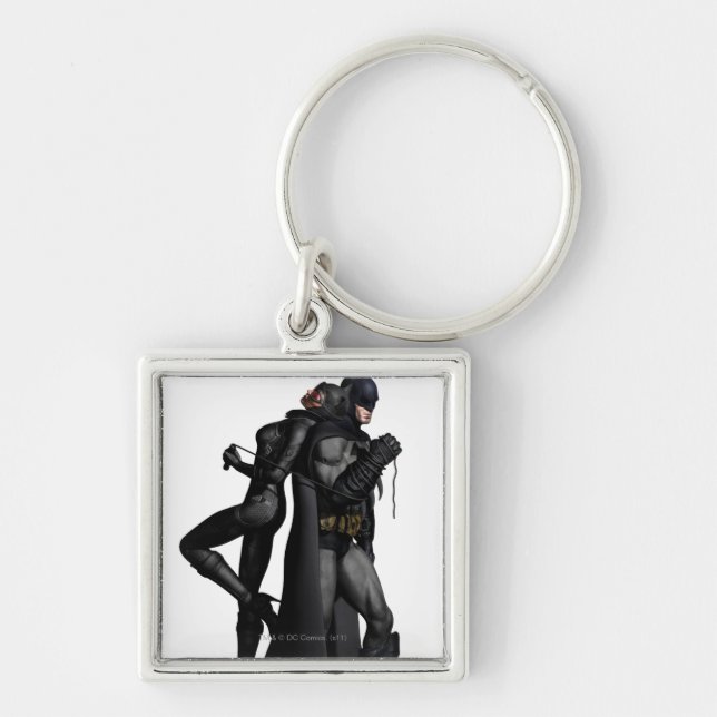Batman Arkham City | Batman und Catwoman Schlüsselanhänger (Vorne)