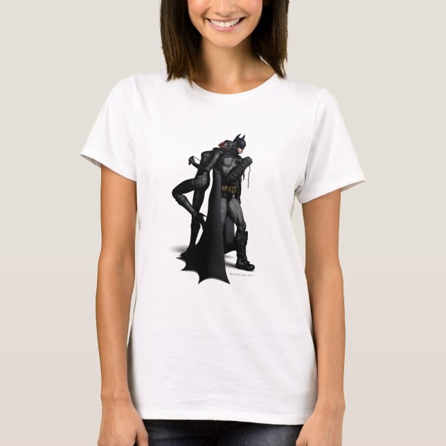 Batman Arkham City | Batman und Catwoman T-Shirt (Vorderseite)
