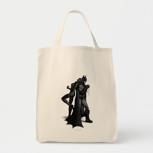 Batman Arkham City | Batman und Catwoman Tragetasche (Vorne)