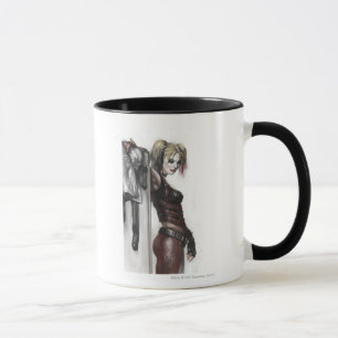 Batman Arkham City Harley Quinn Illustration Tasse