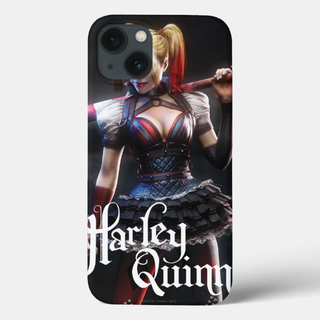 Batman Arkham Knight | Harley Quinn mit Bat Case-Mate iPhone Hülle (Rückseite)