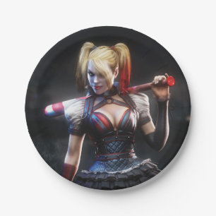 Batman Arkham Knight Harley Quinn mit Bat Pappteller