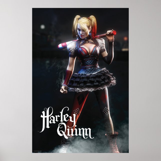 Batman Arkham Knight | Harley Quinn mit Bat Poster (Vorne)