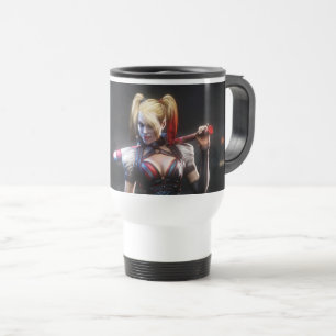 Batman Arkham Knight Harley Quinn mit Bat Reisebecher