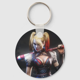 Batman Arkham Knight Harley Quinn mit Bat Schlüsselanhänger