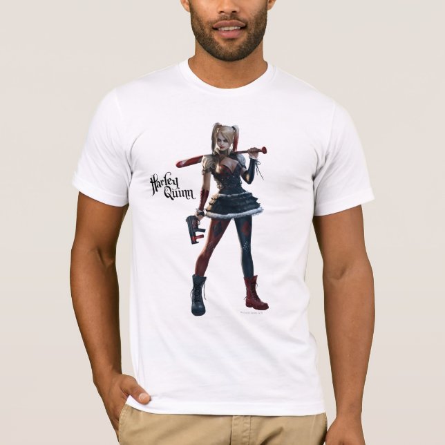 Batman Arkham Knight | Harley Quinn mit Bat T-Shirt (Vorderseite)