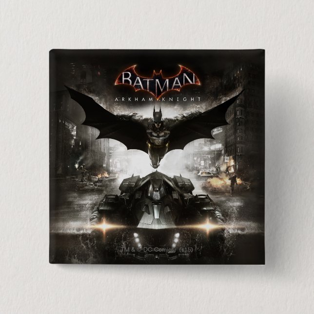 Batman Arkham Knight Key Art Button (Vorderseite)