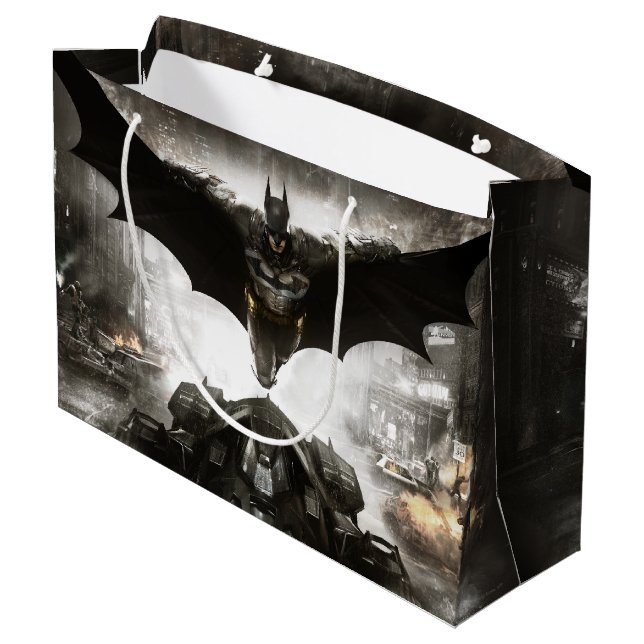 Batman Arkham Knight Key Art Große Geschenktüte (Rückseite Schrägansicht)
