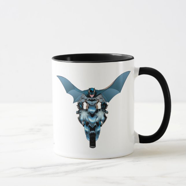 Batman auf dem Fahrrad mit Kap Tasse (Rechts)
