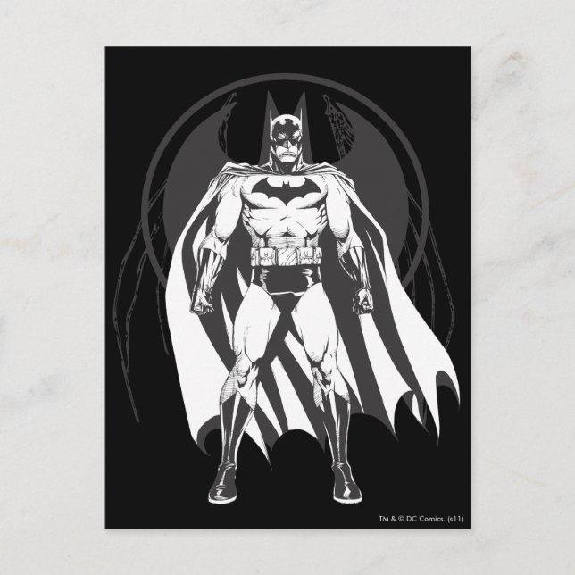 Batman aus Logo Postkarte (Vorderseite)