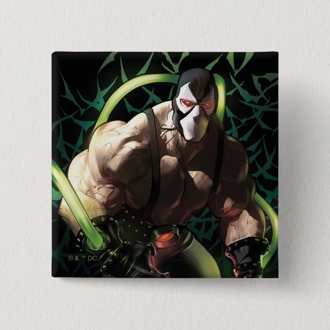 Batman Bane Bat Schwarm Illustration Button (Vorderseite)