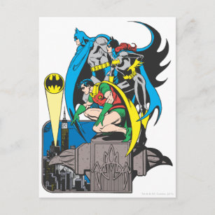Batman/Batgirl/Robin Postkarte