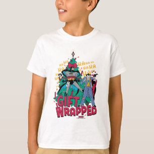 Batman Batman & Robin Gift Wrapped To XMas Tree T-Shirt