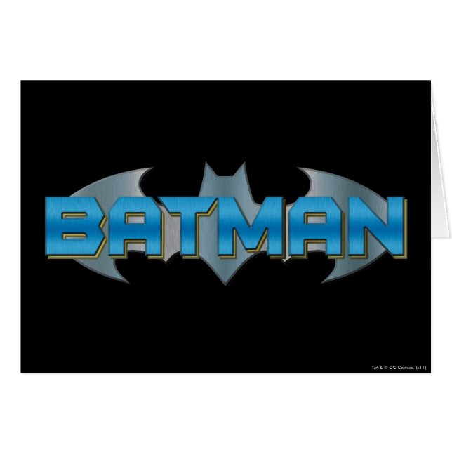Batman | Blue Name Logo (Vorderseite (Horizontal))