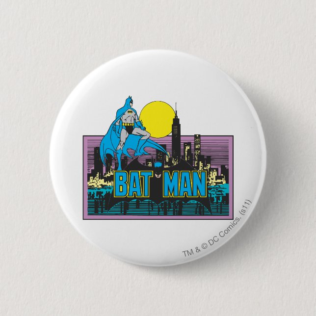 Batman & Briefe Button (Vorderseite)