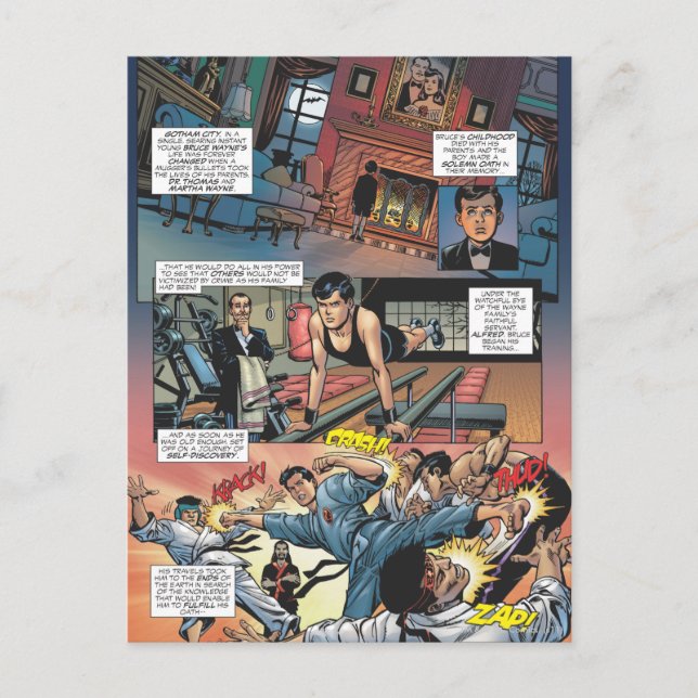 Batman - Bruce Wayne Origins 1 Postkarte (Vorderseite)