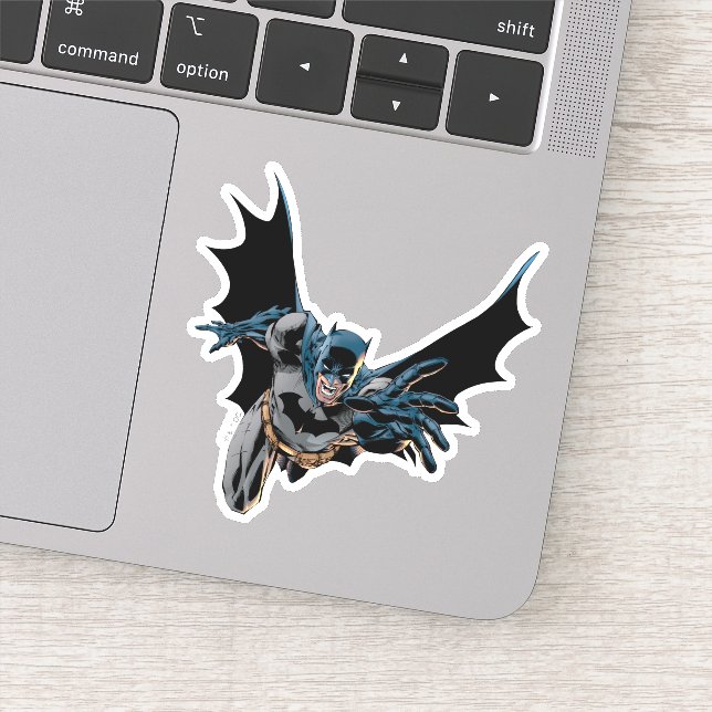 Batman brüllt und lungert aufkleber (Detail)