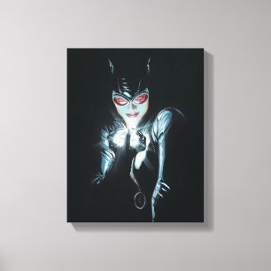 Batman Catwoman Faces of Evil Cover Illustration Leinwanddruck