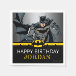 Batman | Chalkboard Happy Birthday Serviette