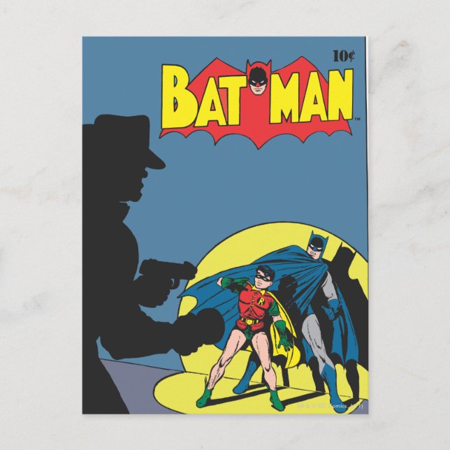 Batman Comic - mit Robin Postkarte (Vorderseite)