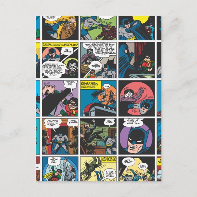 Batman Comic Panel 5x5 Postkarte (Vorderseite)