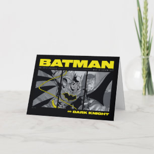 Batman Comic Tri-Panel Graphic Karte