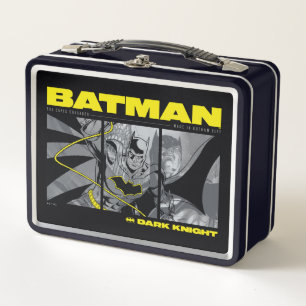 Batman Comic Tri-Panel Graphic Metall Brotdose
