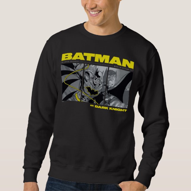 Batman Comic Tri-Panel Graphic Sweatshirt (Vorderseite)