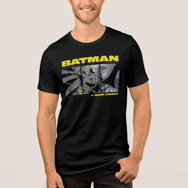 Batman Comic Tri-Panel Graphic Tri-Blend Shirt (Vorderseite)