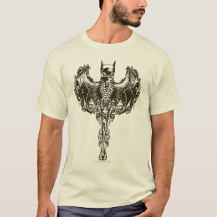 Batman Cowl und Skull Wappen T-Shirt